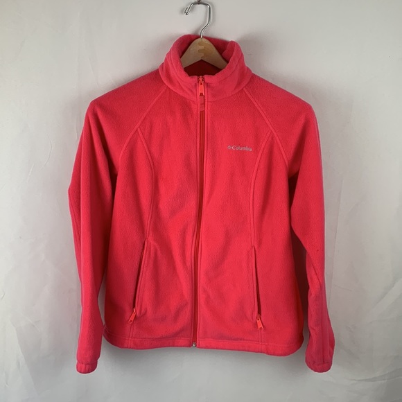 Pink Columbia Fleece Zip Up Jacket Size Medium - Picture 1 of 5